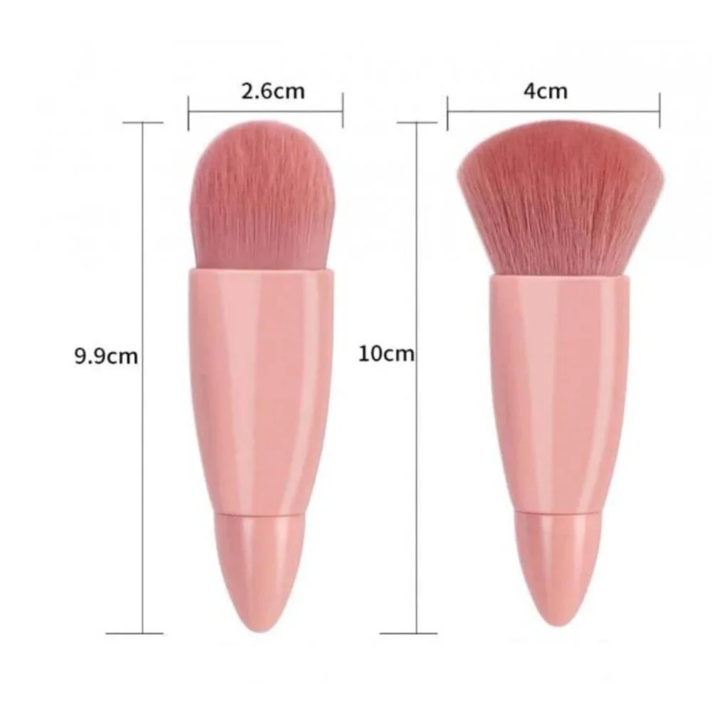 Travel Makeup Brush Set with Mirror